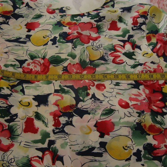 VINTAGE 80s-90s 100% SILK BLOUSE SIZE SMALL - Picture 5 of 7